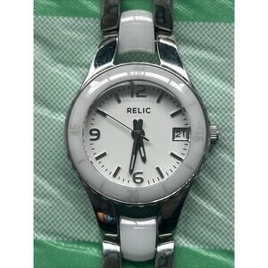Relic White And Silver Tone Women’s Quartz Watch